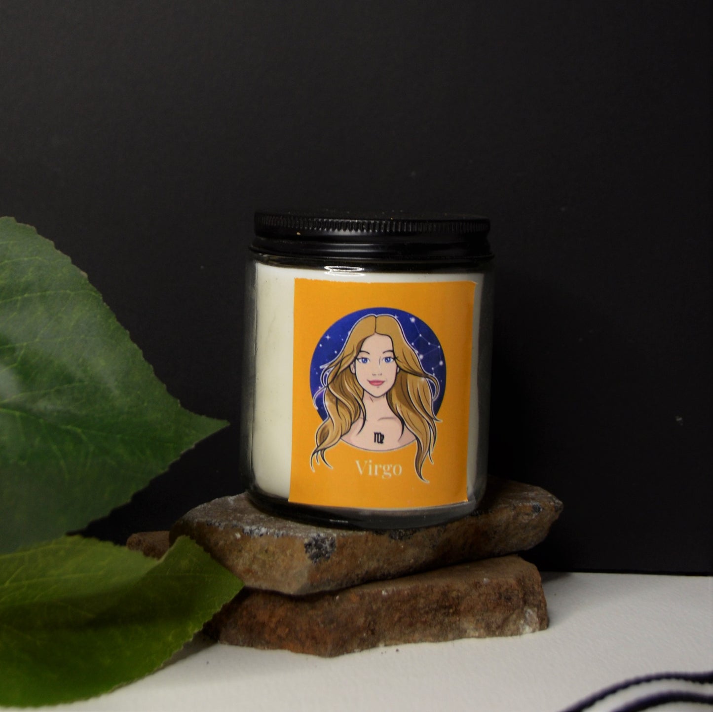 virgo- zodiac candle