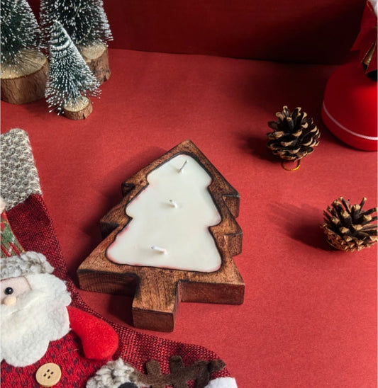 It’s X’MAS- scented Doughball candle