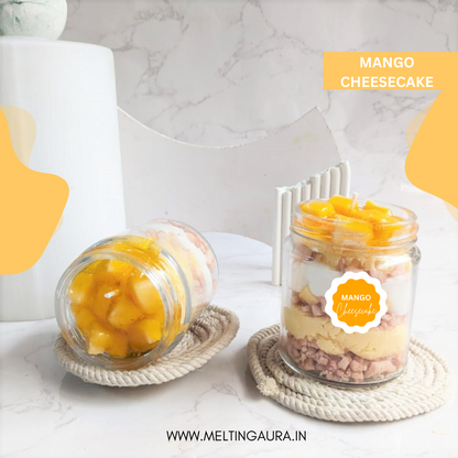 Mango cheesecake -scented candle
