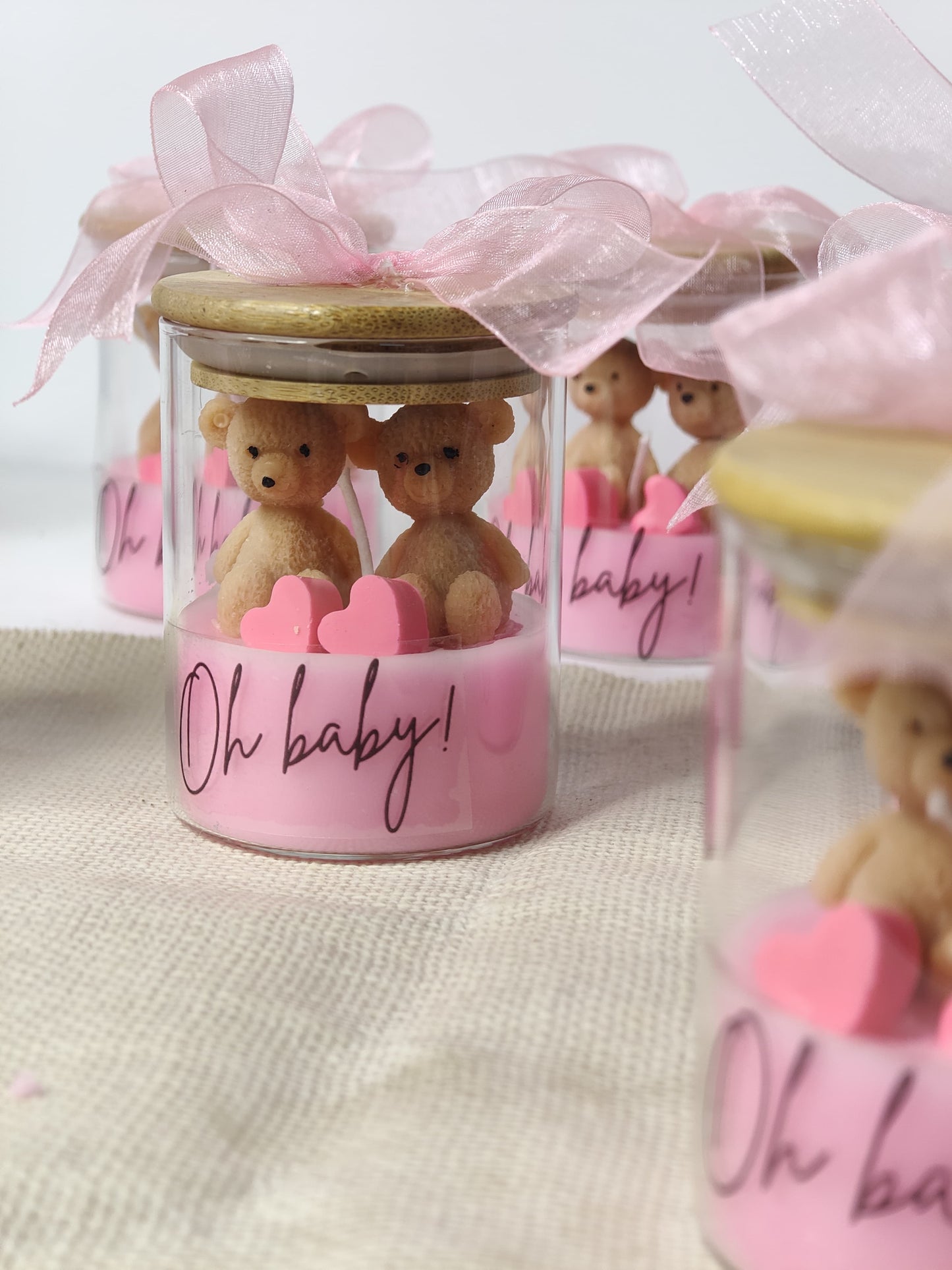 Double trouble-ARTISINAL Teddy candle