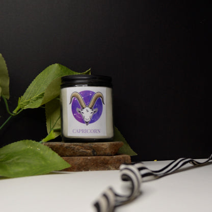 capricorn- zodiac candle