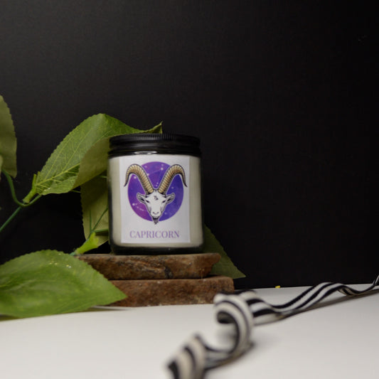 capricorn- zodiac candle