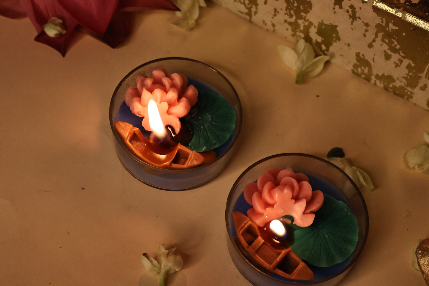 lotus pond  set of 4