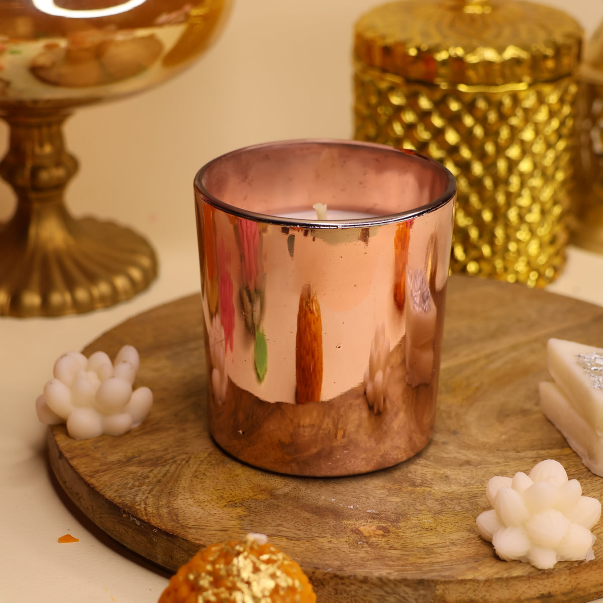 Tamra Gulab - Copper Jar Candle, 220 ml