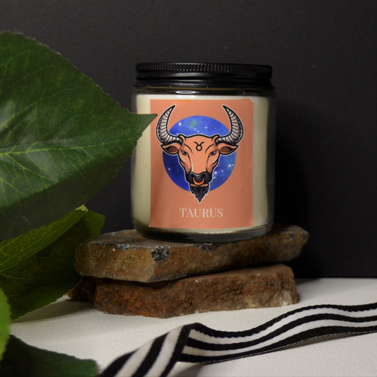 Taraus- zodiac candle