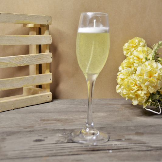Champagne scented candle