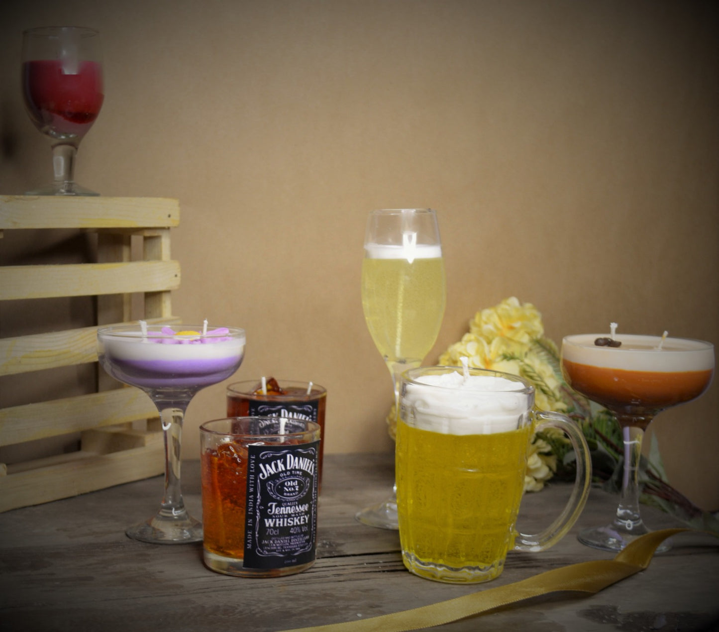 Whiskey scented candle