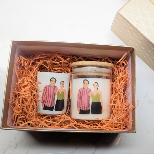 Custom illustration: scented candle