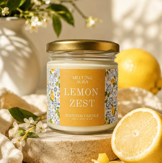 Lemon Zest -premium scented Candle