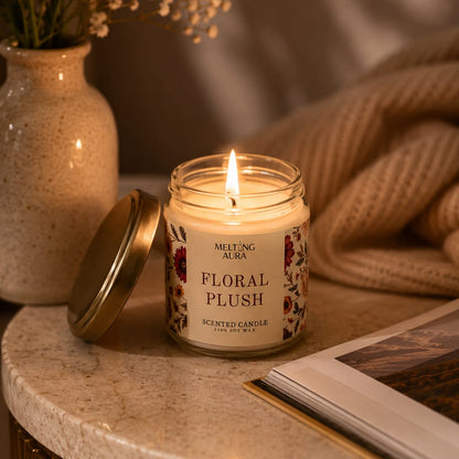 Floral Plush-Scented candle