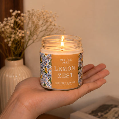 Lemon Zest -premium scented Candle