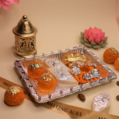 Mithai thaal - Mixed Mithai Candles, Set of 6