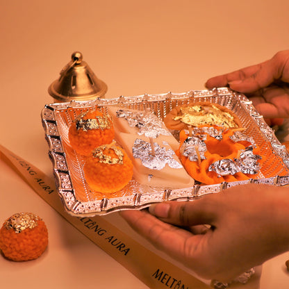 Mithai thaal - Mixed Mithai Candles, Set of 6
