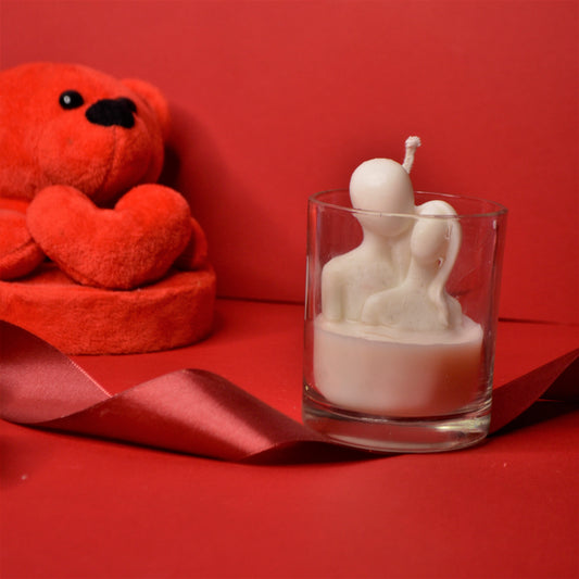 Falling in love-couple candle