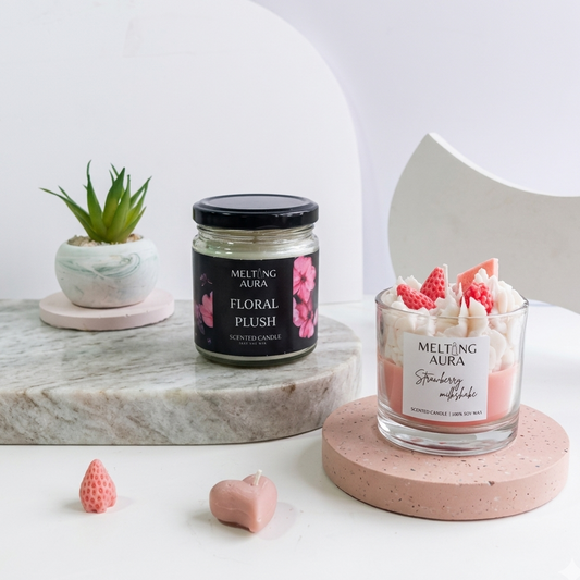 The pink love-set of 2 candles